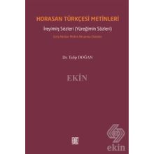 Horasan Türkçesi Metinleri - Talip Doğan