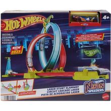 Hot Wheels HPC05 Neon Yarışlar Çifte Çemberde Yarış Seti