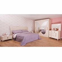 House Line Flora Metalik İnci Yatak Odası Takımı