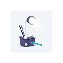 House Pratik HP09 Mavi Happy Figürlü Şarjlı Beyaz Işıklı Led Lamba
