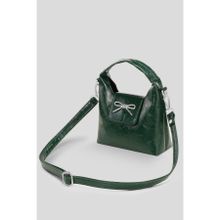 Housebags Yeşil Fiyonk Aksesuarlı Uzun Askılı Minimalist Omuz Çantası 283