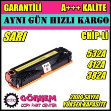 HP 305A CE412A M351-M451-M375-M475 Sarı Muadil Toner