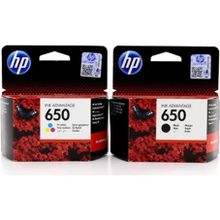 HP 650 CZ101A-CZ102A Siyah Renkli Kartuş Seti