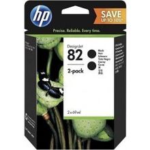 HP 82-P2V34A Siyah 2'li Kartuş