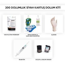 HP C5301A 200 Dolumluk Siyah Uyumlu Kartuş Dolum Seti