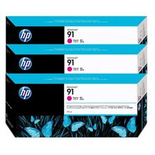 HP C9484A 91 3'lü 775 ml Kırmızı Kartuş