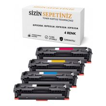 HP CF530A (205A) 1 Set 4 Adet Muadil Toner