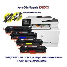 HP CF540A 203A-Pro M254-M280-M281 Siyah Boş Toner