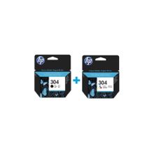 HP N9K06AE N9K05AE 304 Siyah ve Renkli Kartuş