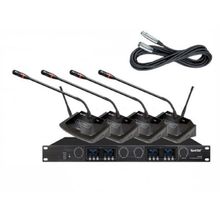 HTDZ HT-640 Receiver 4 Kanal Telsiz Mikrofon Alıcı Ünitesi