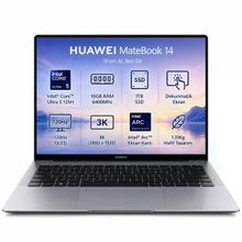 Huawei MateBook 14 Uzay Grisi Ultra 5 125H 16GB RAM 1TB SSD FreeDOS 14.2 inç Laptop - Notebook