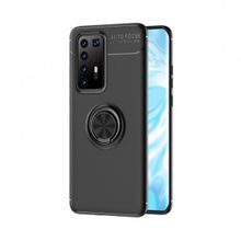 Huawei P40 Pro Range Yüzüklü Silikon Siyah Kılıf