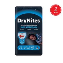 Huggies Drynites Erkek 4-7 Yaş 17-30 kg 20 Adet Gece Külot Bezi