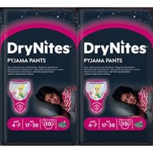 Huggies Drynites Kız 4-7 Yaş 17-30 kg 20 Adet Gece Külot Bezi