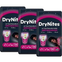 Huggies Drynites Kız 4-7 Yaş 17-30 kg 30 Adet Gece Külot Bezi