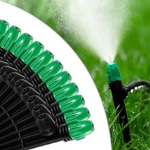 HUISUYTON 30 ADET Damla Sulama Sprey Vericiler Kilitli Dikenli 1/4 "Sulama Borusu Sızdırmaz Ayarlanabilir Püskürtme Vericiler 6" Bahçe için Sağlam Bahis, Yükseltilmiş Bahçe Yatağı, Seralar