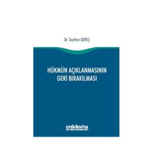 Hükmün Açıklanmasının Geri Bırakılması - Akif Yıldırım