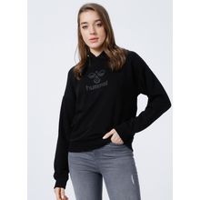Hummel 5002734957 Hmldamine Hoodie Kapüşonlu Normal Kalıp Siyah Kadın Sweatshirt