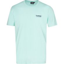 Hummel Trinar Erkek Turkuaz Yuvarlak Yaka Tişört