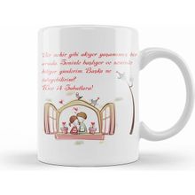 Humuts 027 Sevgililer Günü Sevgiliye Hediye Kupa Bardak