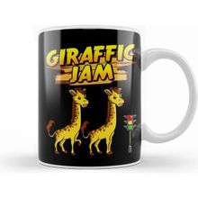 Humuts Adorable Giraffic Jam Pun Traffic Jam Giraffes Kupa Bardak