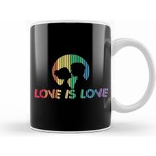 Humuts Adorable Love is Love Colorful Rainbow Silhouette Kupa