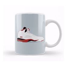 Humuts Air Jordan Sneaker Jordan 5 Fire Red Kupa Bardak