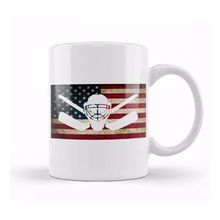 Humuts American Flag Hockey Goalie Usa Ice Hockey Kupa Bardak