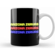 Humuts Arizona Vintage Retro Rainbow Style Beyaz Kupa