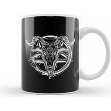Humuts Baphomet Satanic Pentagram Symbol Kupa Bardak