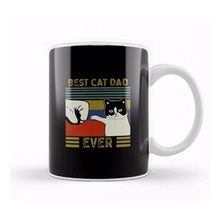 Humuts Best Cat Dad Ever Funny Cat Daddy Father Day Vintage 06 Kupa Bardak