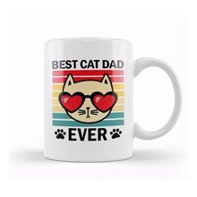 Humuts Best Cat Dad Ever Retro Design For Cats Lover Dads Aşk Kedi Kupa Bardak
