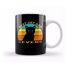 Humuts Best Cat Dad Ever Vintage Kedi Kupa Bardak