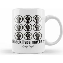 Humuts Black Lives Matter George Floyd 2022 Beyaz Kupa