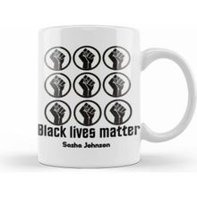 Humuts Black Lives Matter Sasha Johnson Beyaz Kupa