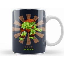 Humuts Blanka Street Fighter Retro Japanese Kupa Bardak
