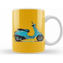 Humuts Blue Vespa Kupa Bardak