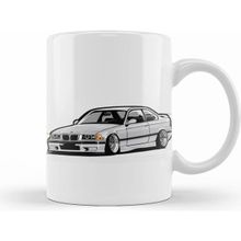 Humuts Bmw Stanced Out E36 Gray Kupa Bardak