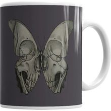 Humuts Borboleta Skull Kupa Bardak