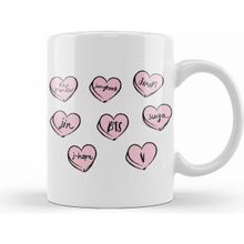 Humuts Bts Hearts Kupa Bardak