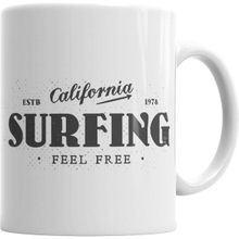 Humuts California Surfing Feel Free Beyaz Kupa