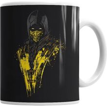 Humuts Camiseta Scorpion Mortal Kombat Beyaz Kupa