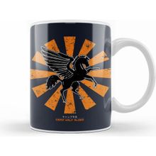 Humuts Camp Half Blood Retro Japanese Percy Jackson Beyaz Kupa