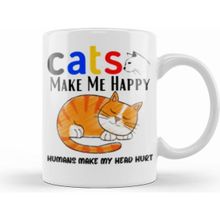 Humuts Cat Lover Gifts For Funny Cat Llover Gifts For Men Kids Kupa Bardak