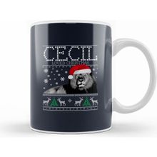 Humuts Cecil The Lion Cecil Loved Christmas Knit Kupa Bardak