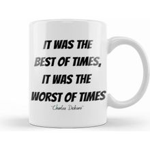Humuts Charles Dickens Quotes Gift Vintage Retro Rainbow Style Kupa Bardak