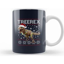 Humuts Christmas Treerex Christmas Dinosaur Kupa Bardak