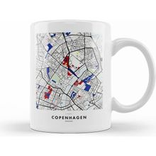 Humuts Copenhagen Denmark Map x Piet Mondrian Kupa Bardak