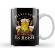 Humuts Cute All You Need Is Beer Funny Beer Drinking Ipa Kupa Bardak