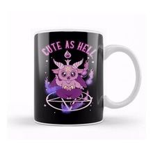 Humuts Cute As Hell Anime Kawaii Baphomet Pastel Goth Pun Kupa Bardak
